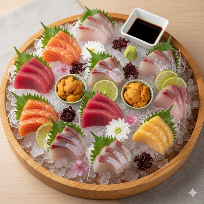 Thưởng thức trọn vẹn vị tươi của hải sản trong món Sashimi. Nguồn: seafoodadventure888