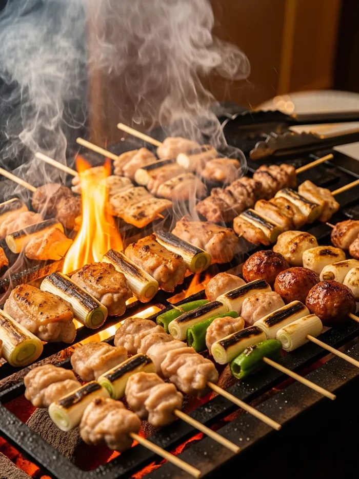 Yakitori xiên gà nướng thơm lừng hấp dẫn thực khách. Nguồn: outdoor_lifestyle_2020