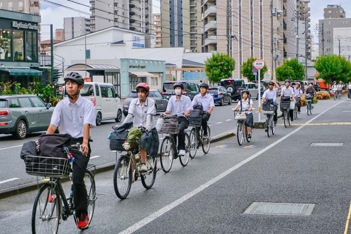 Nét đẹp kỷ luật xe đạp văn hóa giao thông ở Nhật. Nguồn: cycling_embassy