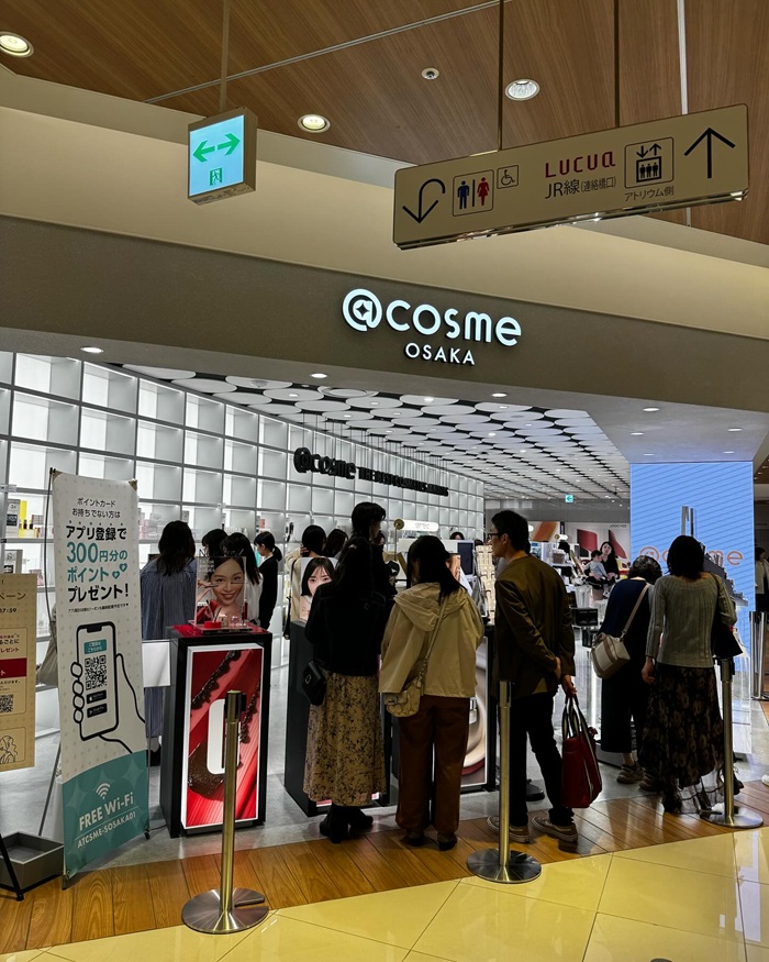 Trải nghiệm thiên đường làm đẹp đỉnh cao tại cửa hàng @cosme OSAKA. Nguồn: arai0903